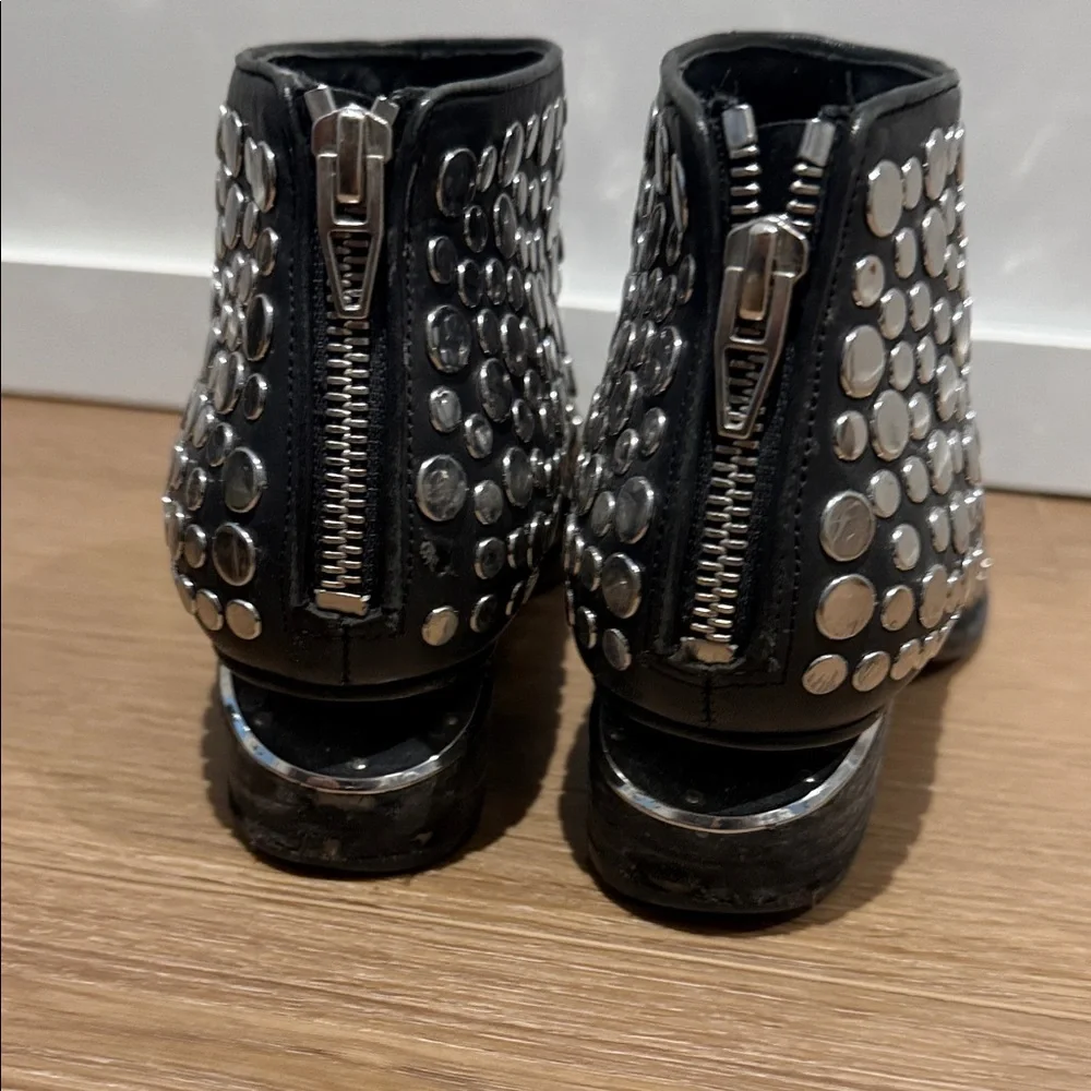 Studded Alexander Wang Black Ankle Boots - Picture 3 of 4